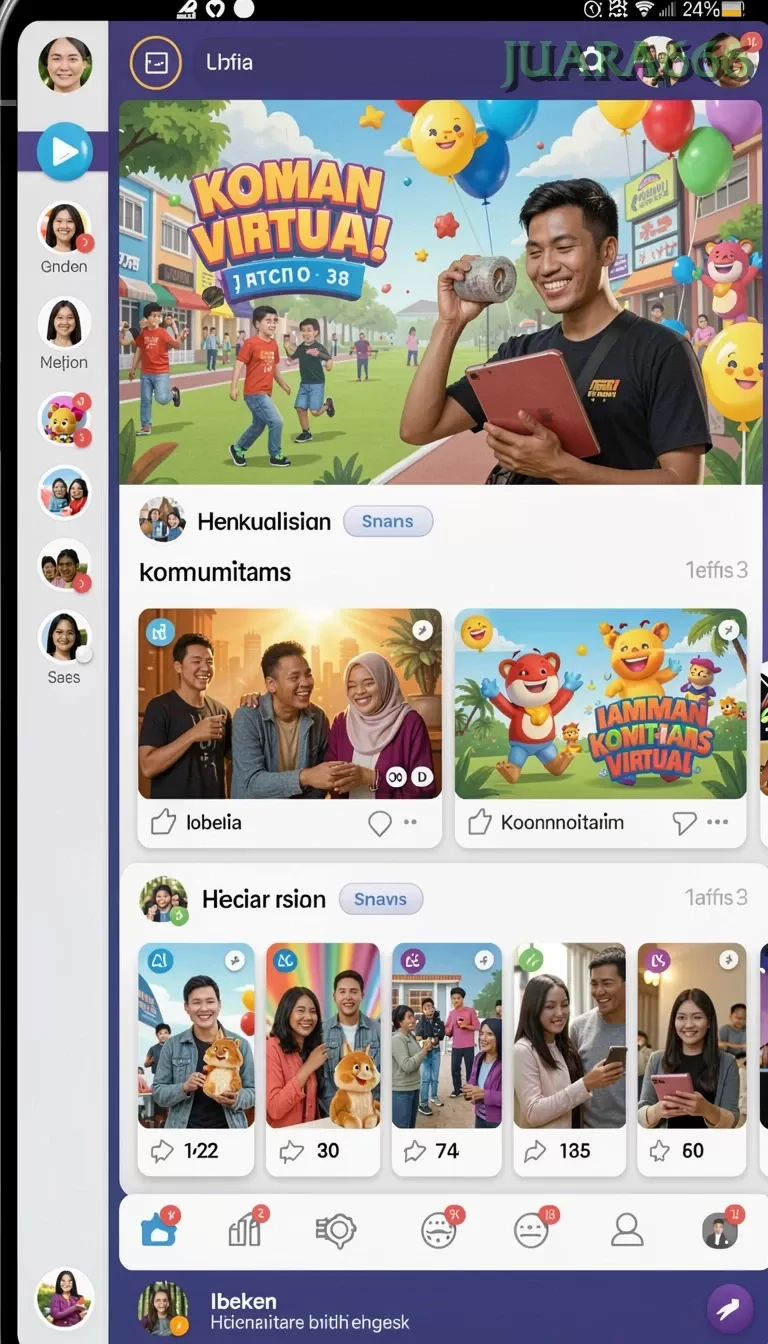Cuplikan layar menu unduhan Juara666 untuk perangkat Android